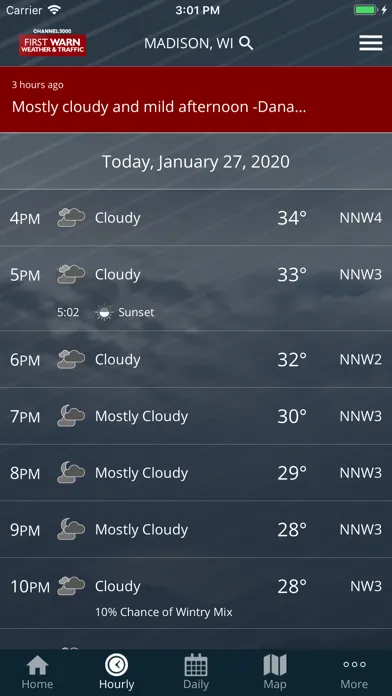 Capturas de tela do Channel3000 Weather & Traffic