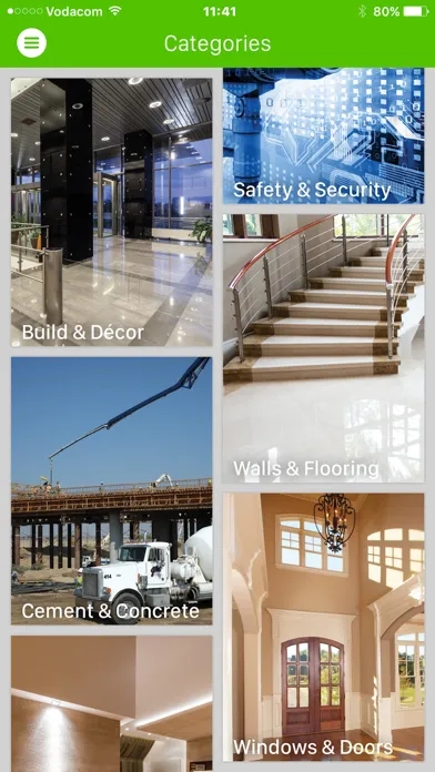 Tangkapan skrin Build & Construction ZA