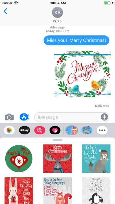 Winter Celebration Stickers سکرین شاٹس