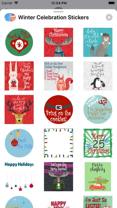 Winter Celebration Stickers سکرین شاٹس