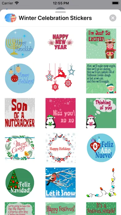 Winter Celebration Stickers سکرین شاٹس