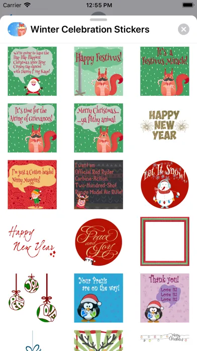 Winter Celebration Stickers سکرین شاٹس