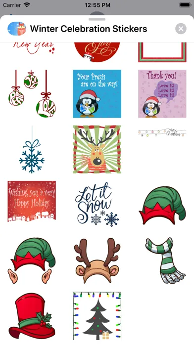 Winter Celebration Stickers سکرین شاٹس