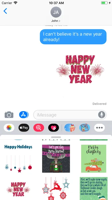 Winter Celebration Stickers سکرین شاٹس