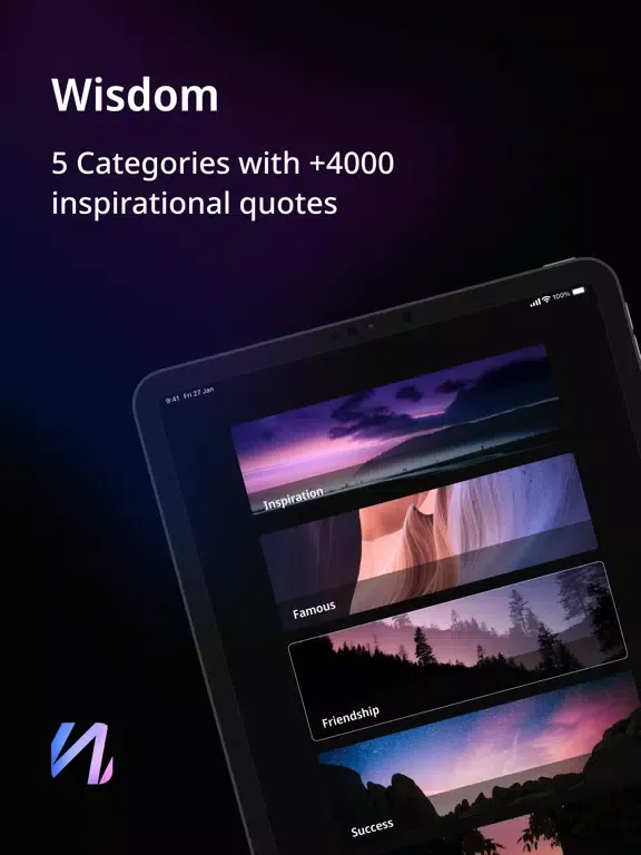 Ảnh chụp màn hình của Wisdom - Daily Quotes iPad 