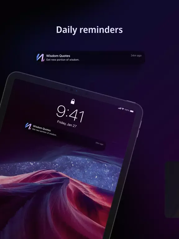 Ảnh chụp màn hình của Wisdom - Daily Quotes iPad 