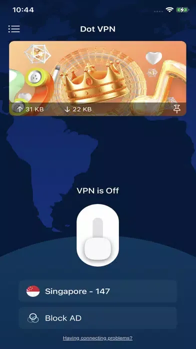 Tangkapan layar Dot VPN - Wifi Safe Protection
