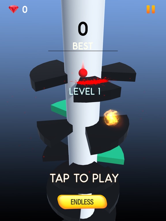 Ball Jumping on Tower iPad  Screenshots