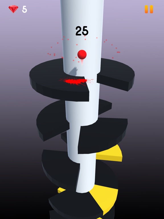 Ball Jumping on Tower iPad  Screenshots