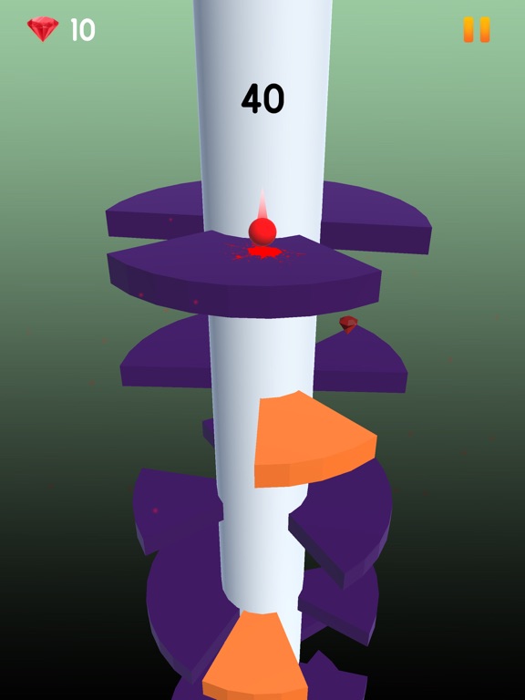 Ball Jumping on Tower iPad  Screenshots