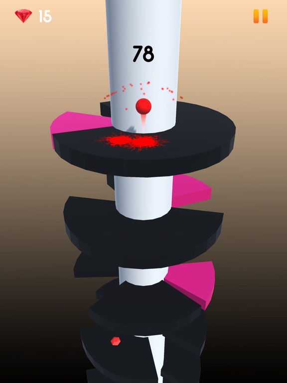 Ball Jumping on Tower iPad  Screenshots