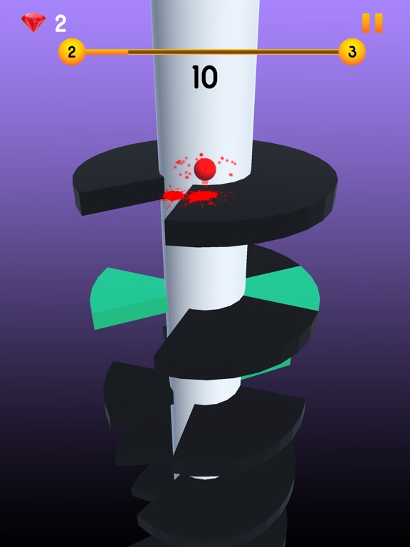 Ball Jumping on Tower iPad  Screenshots