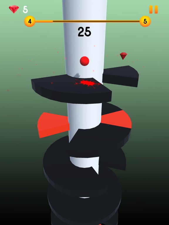 Ball Jumping on Tower iPad  Screenshots