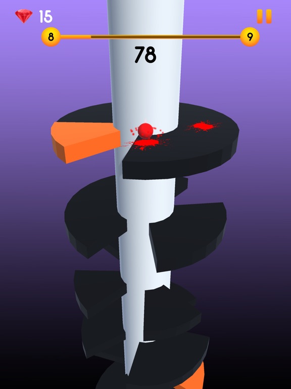 Ball Jumping on Tower iPad  Screenshots