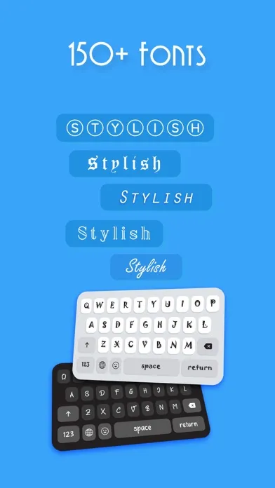 Tangkapan skrin Stylish Fonts - Keyboard
