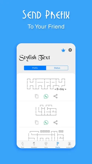 Tangkapan skrin Stylish Fonts - Keyboard