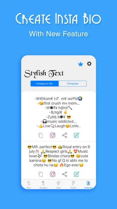 Tangkapan skrin Stylish Fonts - Keyboard