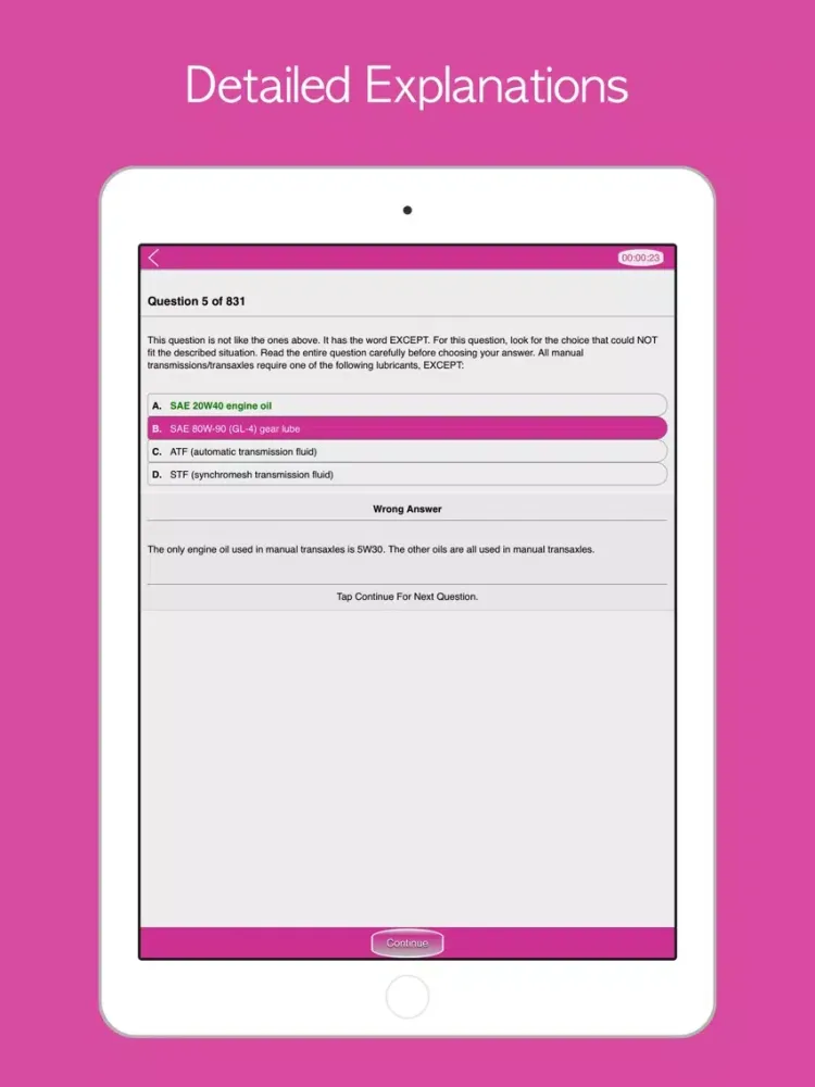 Capturas de tela do ASE: (A-Series) Exam Prep 2018 iPad 