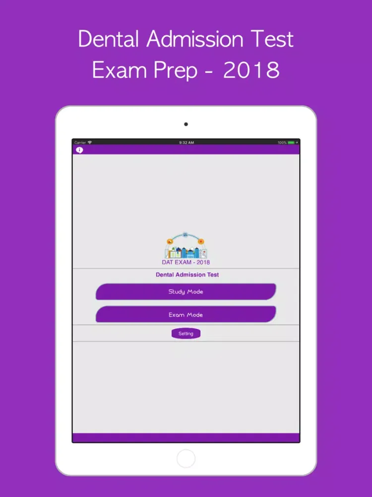 Ảnh chụp màn hình của DAT- Exam Prep 2018 iPad 
