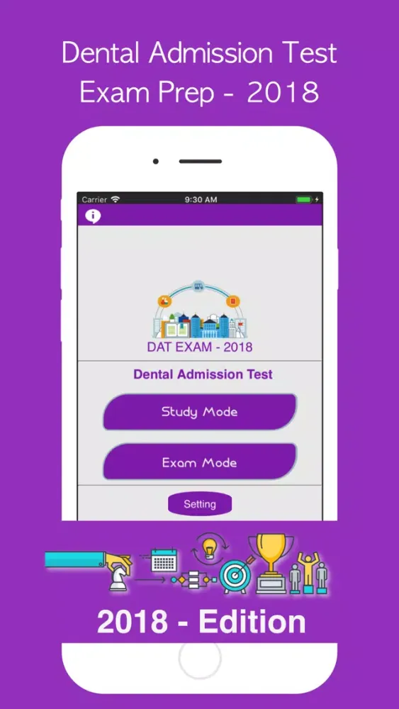 Ảnh chụp màn hình của DAT- Exam Prep 2018