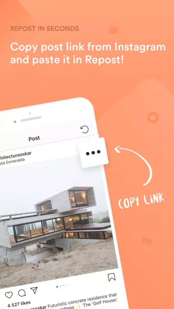 Zrzuty ekranu Repost easily for Instagram