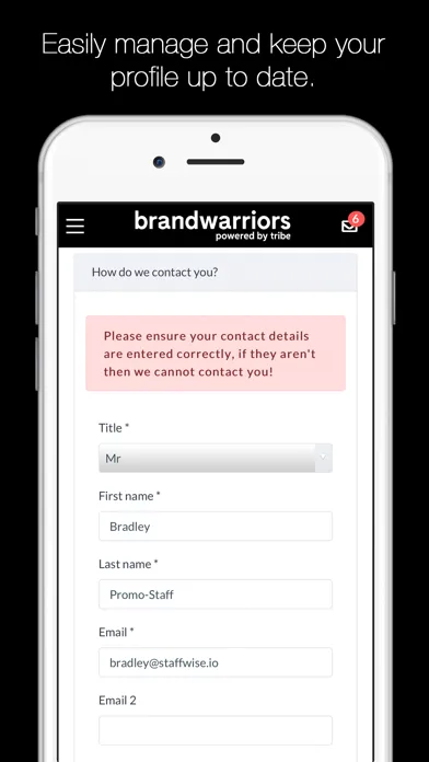 Capturas de tela do brandwarriors