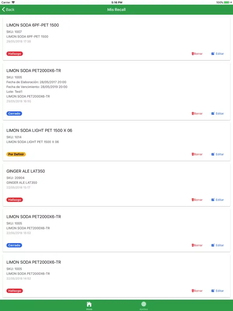 Capturas de pantalla de Wisefollow Recall iPad 