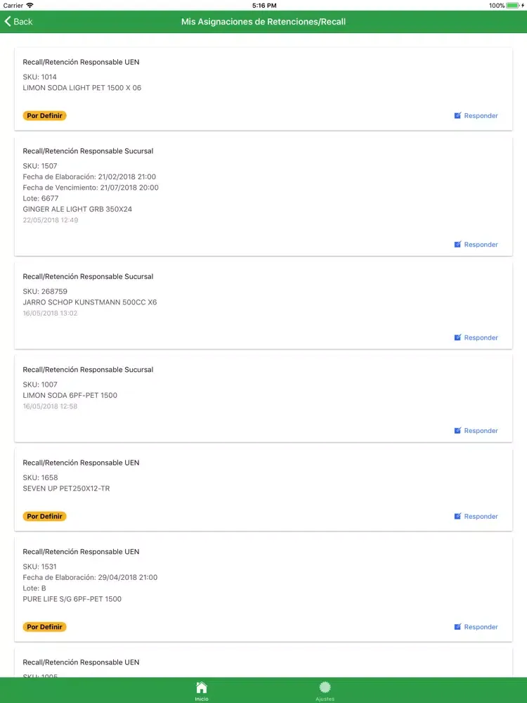 Capturas de pantalla de Wisefollow Recall iPad 