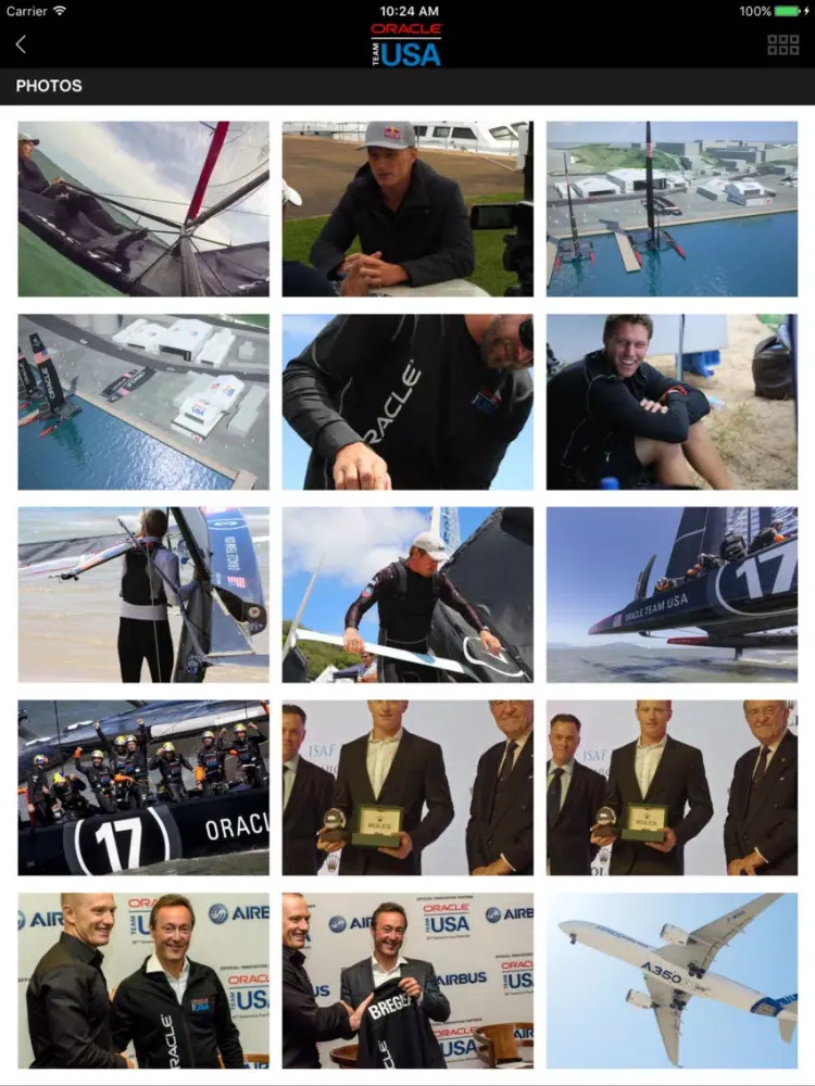 ORACLE TEAM USA APP iPad  Screenshots