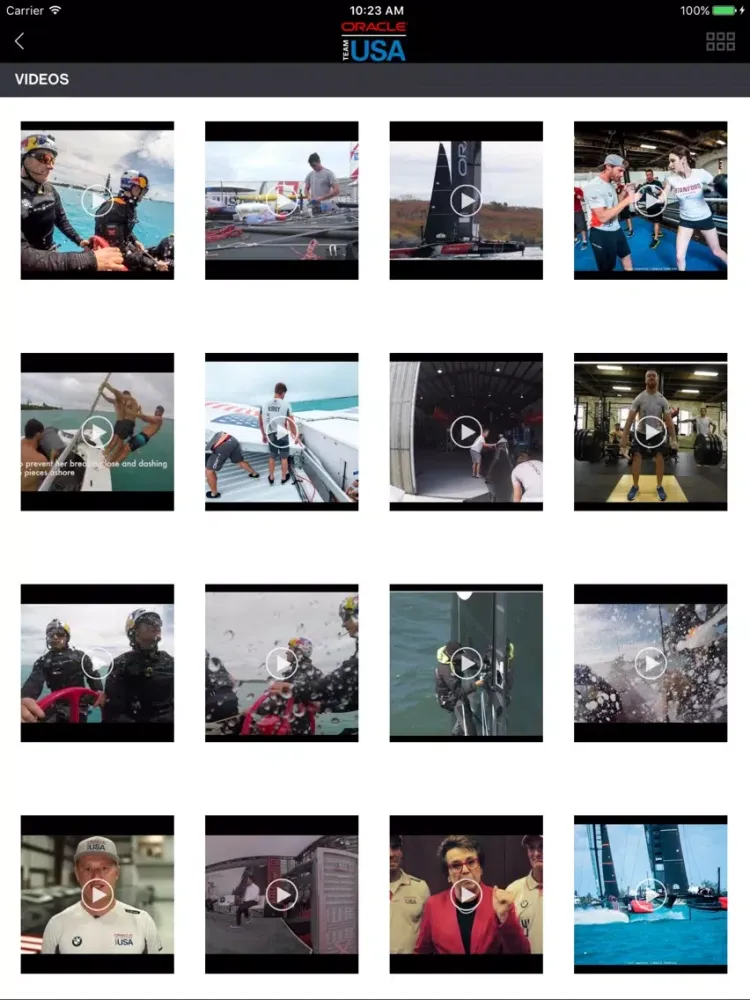 ORACLE TEAM USA APP iPad  Screenshots