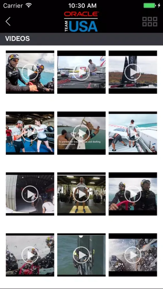 ORACLE TEAM USA APP Screenshots