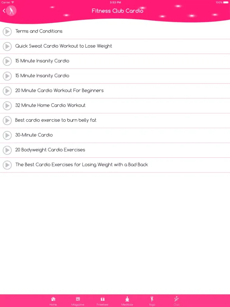 Ảnh chụp màn hình của Shoulder band workout iPad 