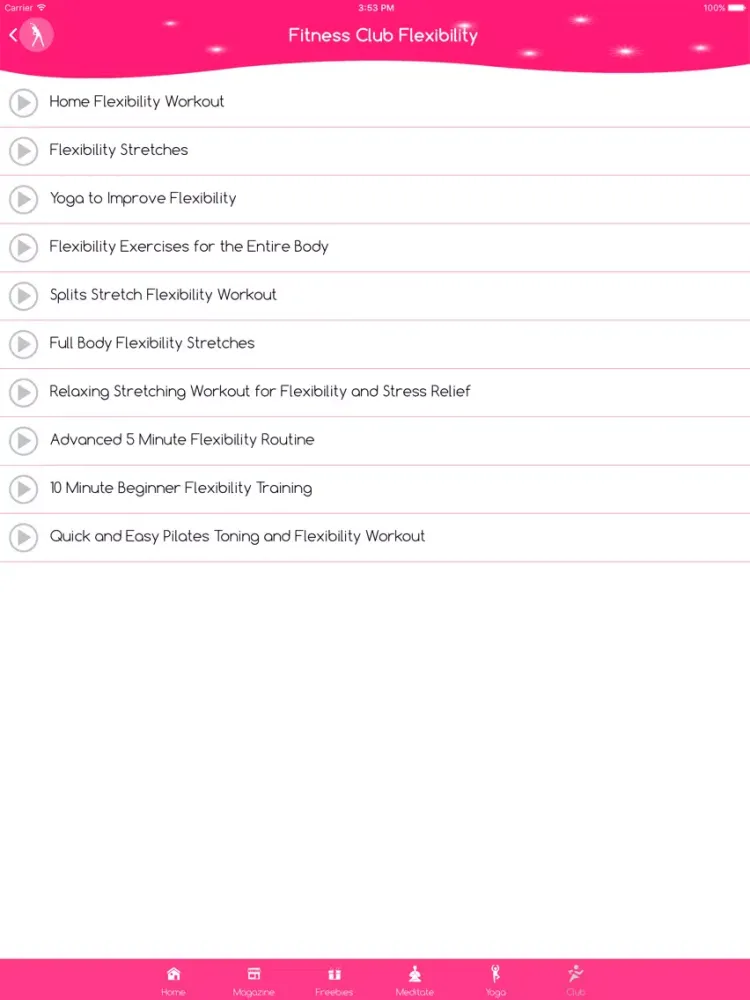 Ảnh chụp màn hình của Shoulder band workout iPad 