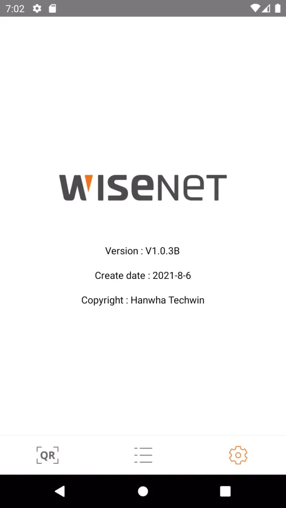 Wisenet QR स्क्रीनशॉट