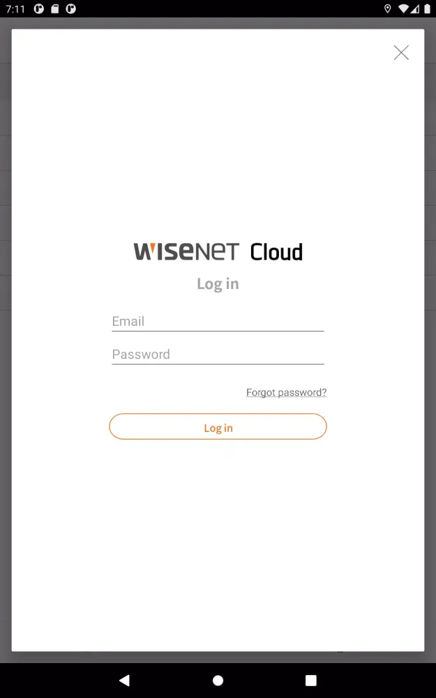 Wisenet QR स्क्रीनशॉट