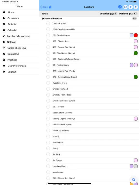 ภาพหน้าจอของ Wise Option Equine Mobile App iPad 