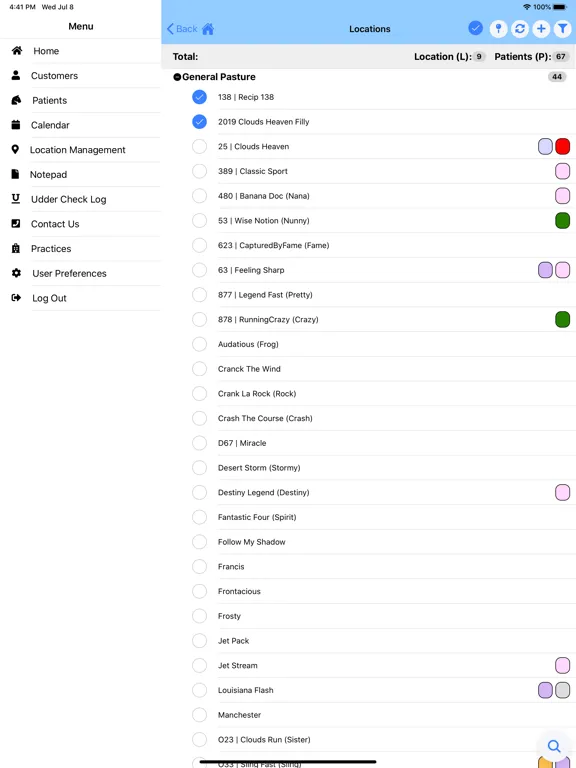 ภาพหน้าจอของ Wise Option Equine Mobile App iPad 