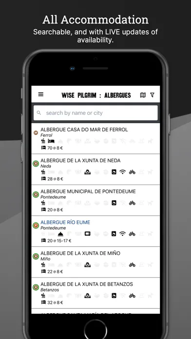 Wise Pilgrim Camino Inglés スクリーンショット
