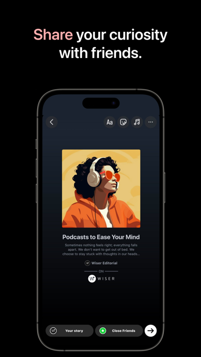 Zrzuty ekranu Wiser: Pinterest for Knowledge