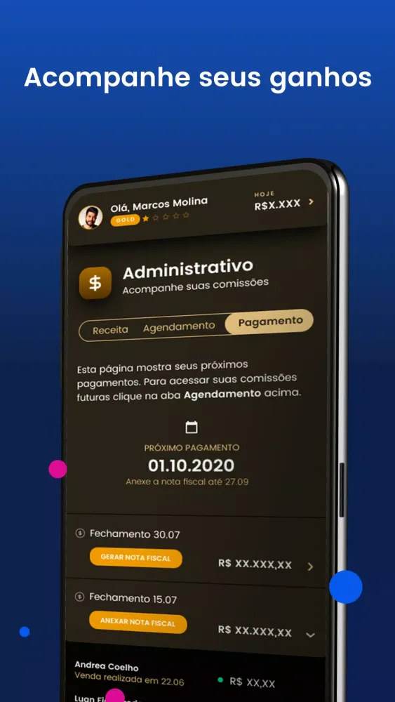 Capturas de tela do Wiser Sales Platform