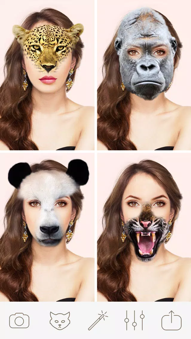 Ảnh chụp màn hình của Animal Face Photo Booth Pro