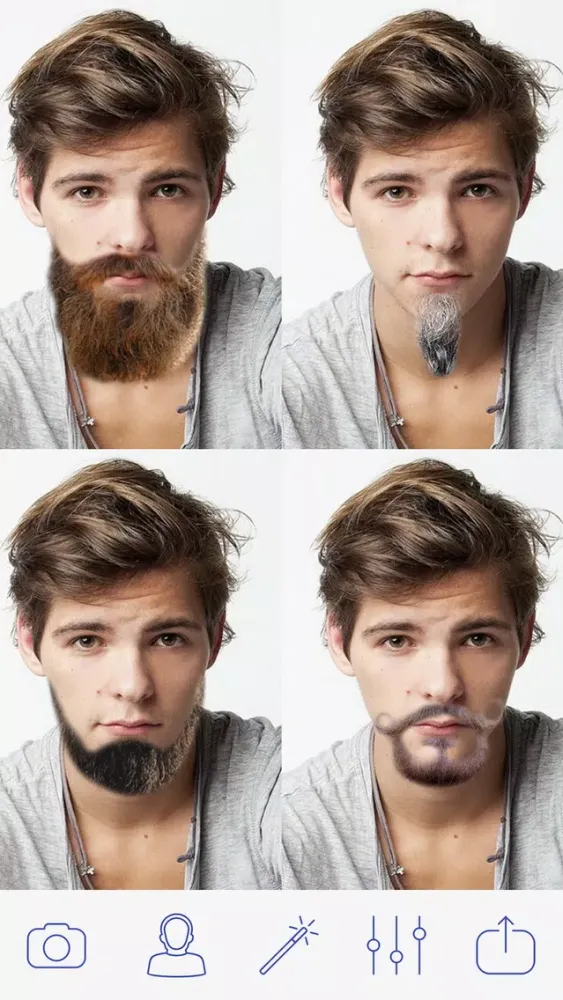 Beard and Mustaches Photo Pro स्क्रीनशॉट
