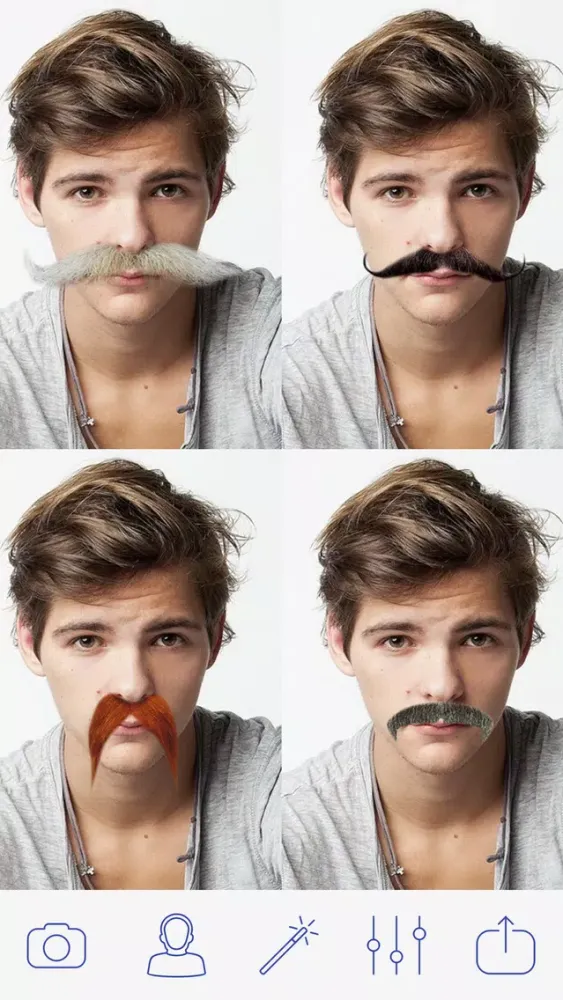 Beard and Mustaches Photo Pro स्क्रीनशॉट
