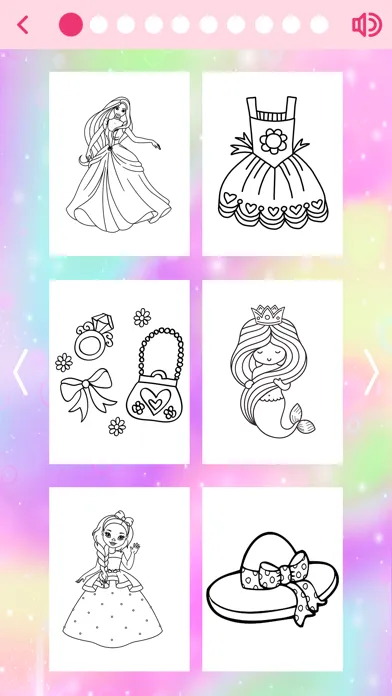 Ảnh chụp màn hình của Doll Dress Coloring Book