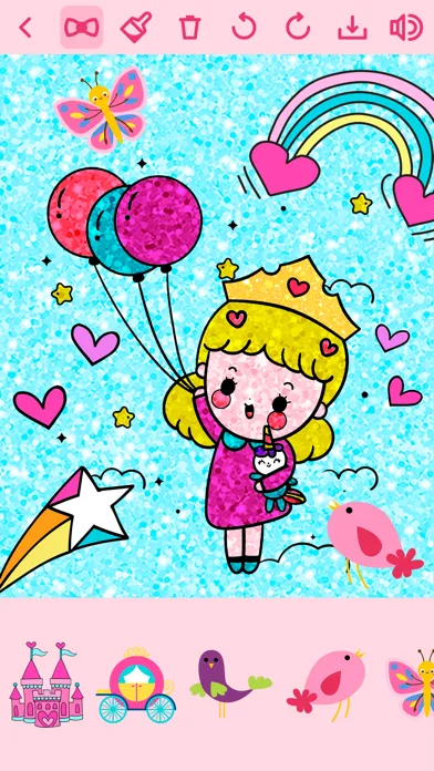 Ảnh chụp màn hình của Doll Dress Coloring Book