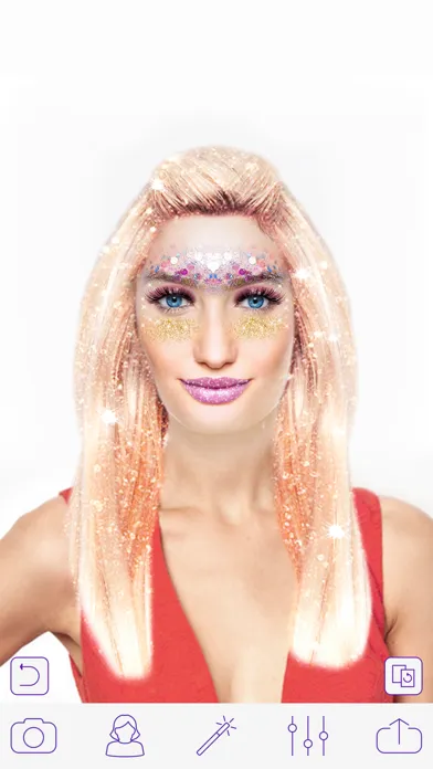 Glitter Makeup Camera - Glamour Makeup Effect Screenshots