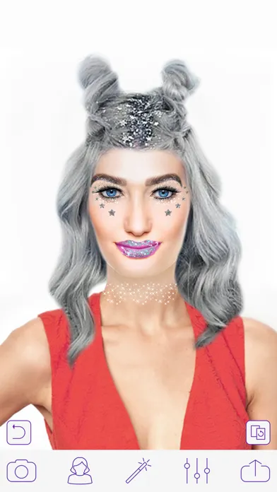 Glitter Makeup Camera - Glamour Makeup Effect Screenshots