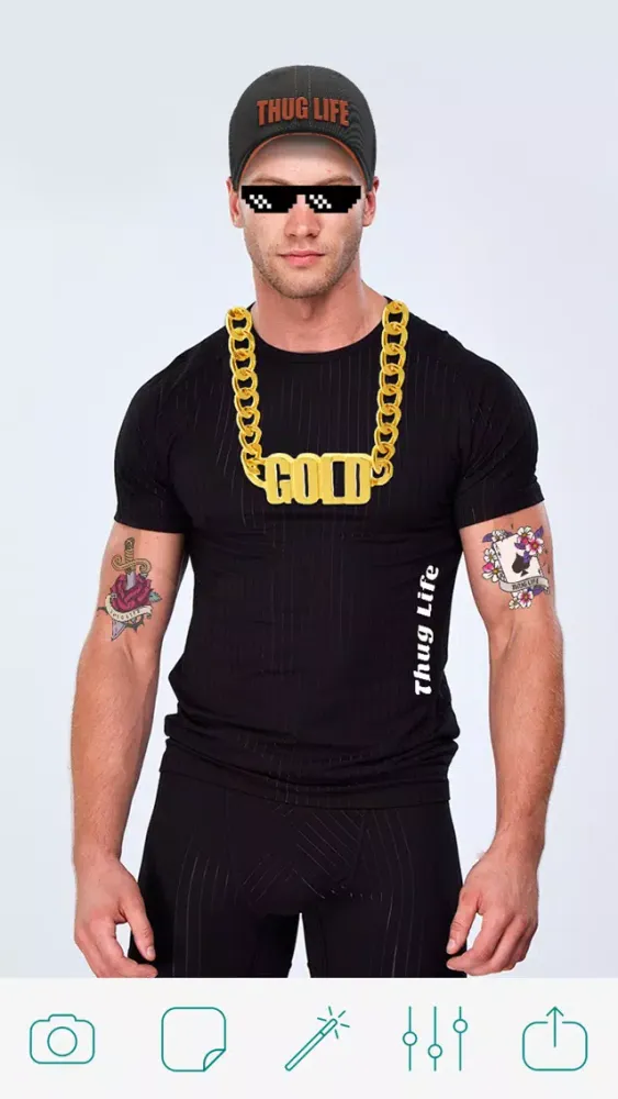 Ảnh chụp màn hình của Thug Life Photo Booth Pro