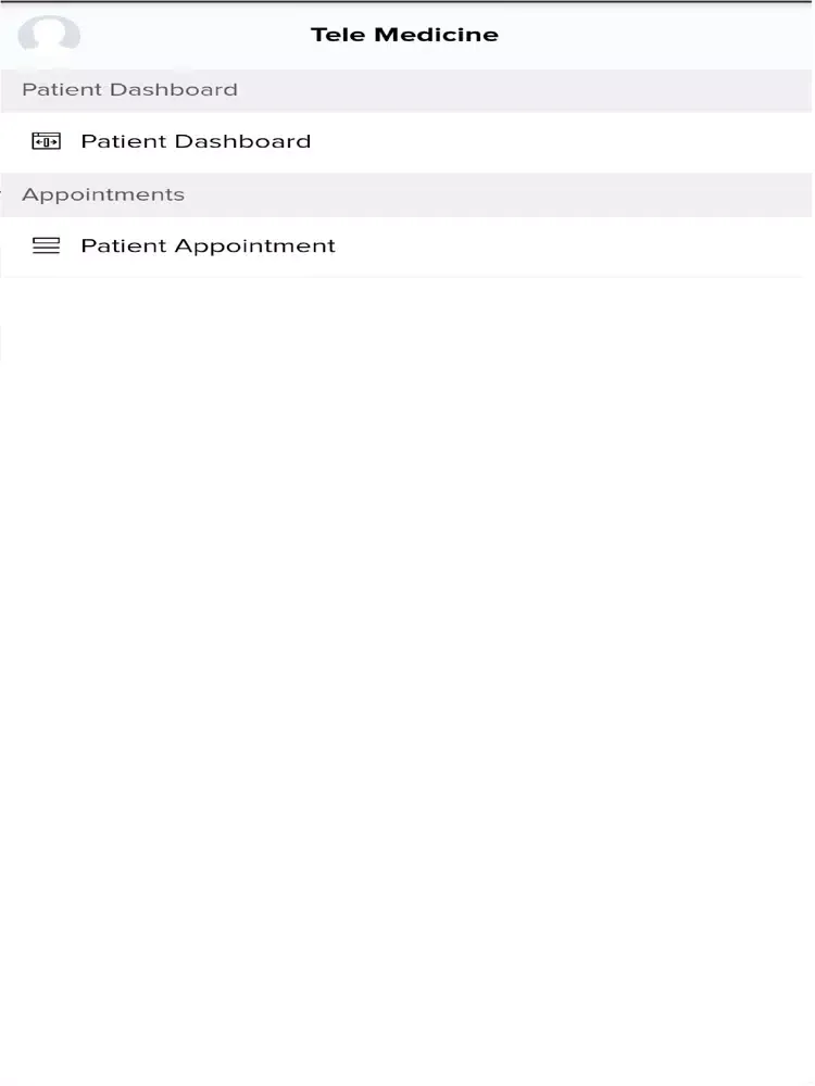 Tangkapan layar Tele Medicine iPad 