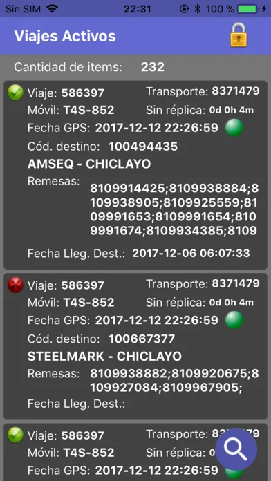 Wisetrack Dispatcher Mobile Screenshots